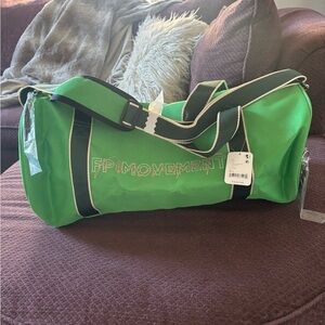 Free People Movement heritage green duffel bag
